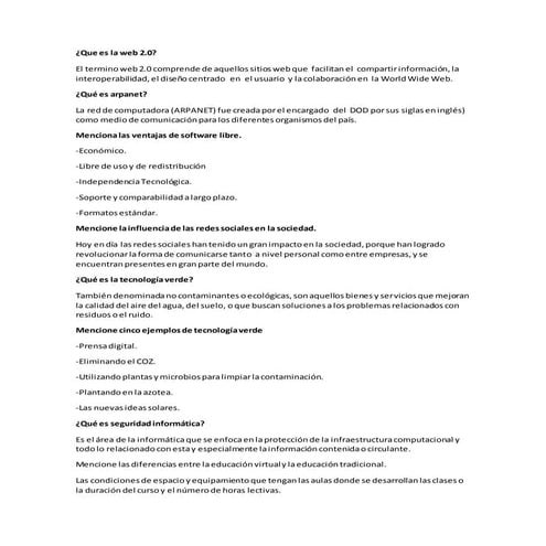 Cuestionario de Tecnología 