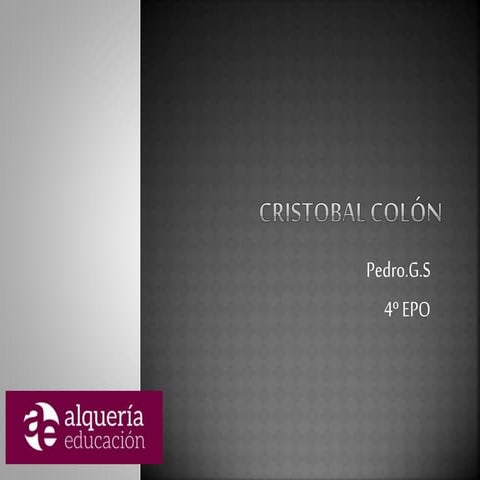 Cristobal colon pedro 