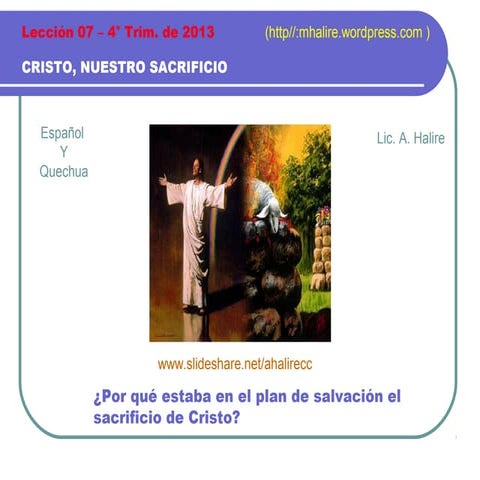 Cristo, nuestro sacrificio