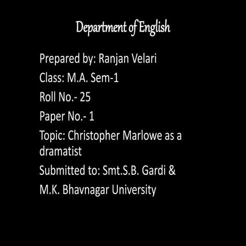 Christopher marlowe