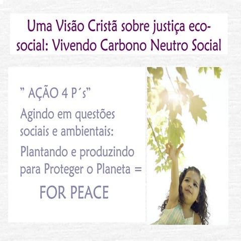 Cristãos vivendo Carbononeutro Social - Presbiterianos