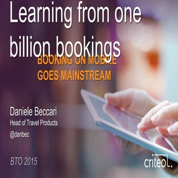 CRITEO | BTO 2015 | Il mobile diventa Mainstream | PPT