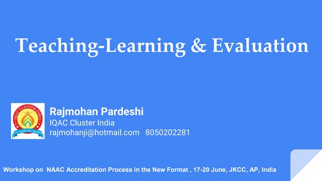 Criteria-2-–-Teaching-Learning-and-Evaluation-NAAC-Perspectives-by-Prof.-Rajm...