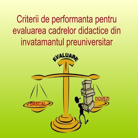 Criterii de performanta 