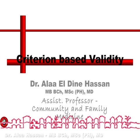 Criterion based validity | PPT