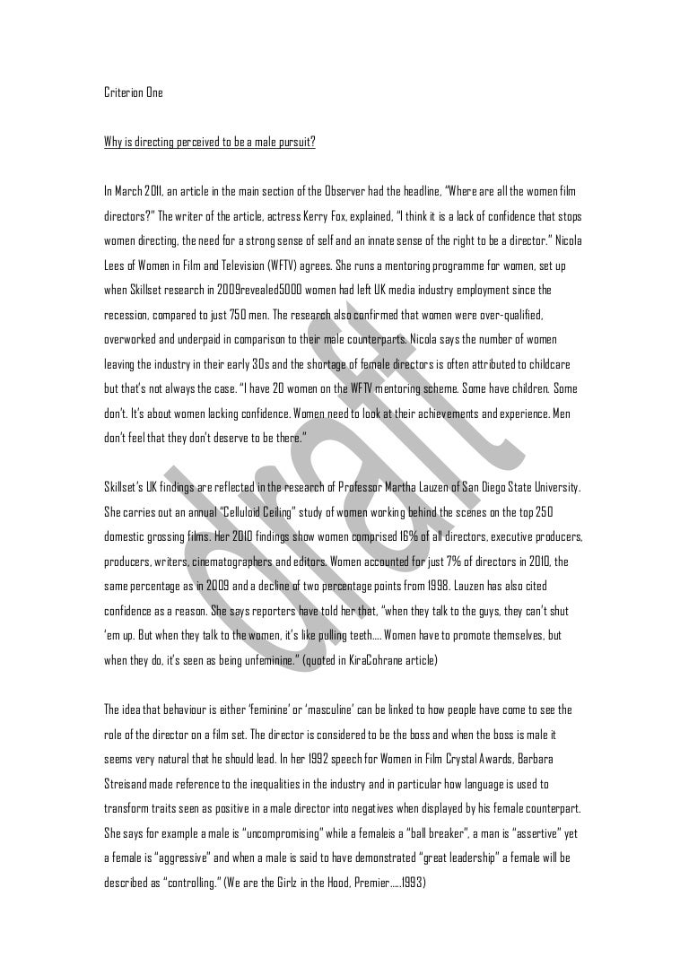 Film essays examples picture