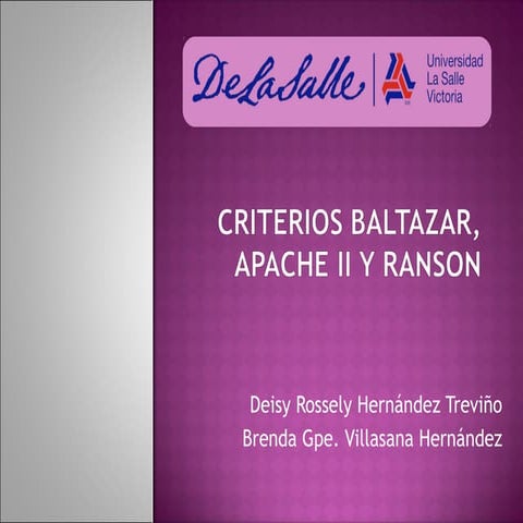 Criterios apache ll | PPTX