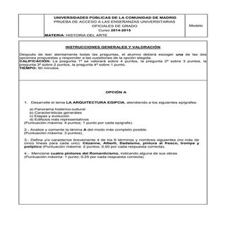 Criterios de corrección Historia de...