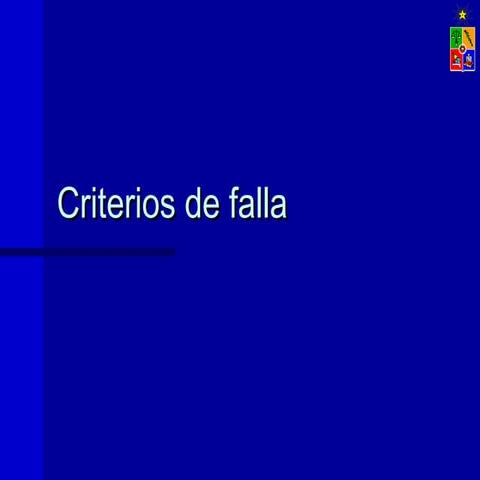 Criterios de falla