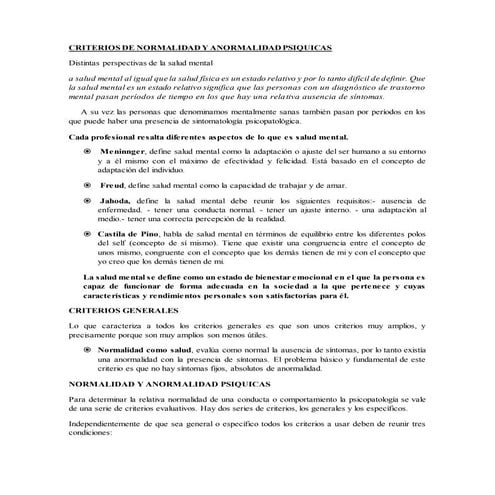 Criterios de normalidad y anormalidad psiquicas1