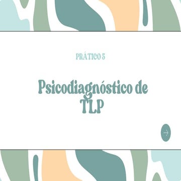 Trastorno Límite de la Personalidad:  Psicodiagnóstico