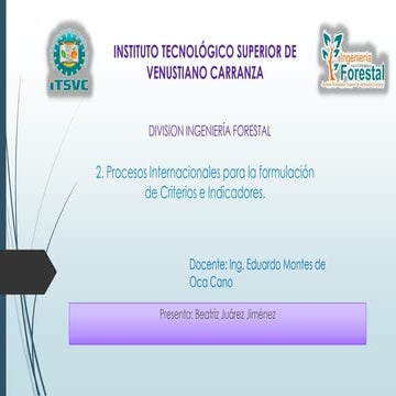 Criterios e indicadores de sustentabilidada unidad