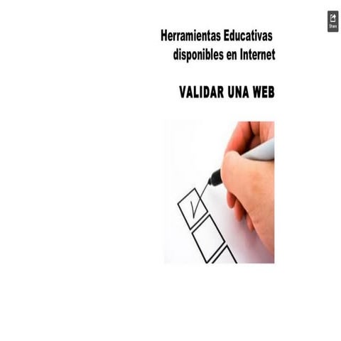 Criterios validar una web