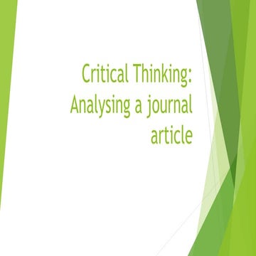 Critial thinking week 2