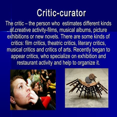 Critic curator | PPT