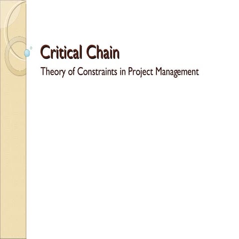 Critical Chain Long