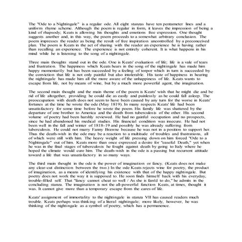 Critical evaluation-of-ode-to-nightingale