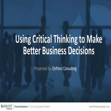Critical thinking-business-decisions