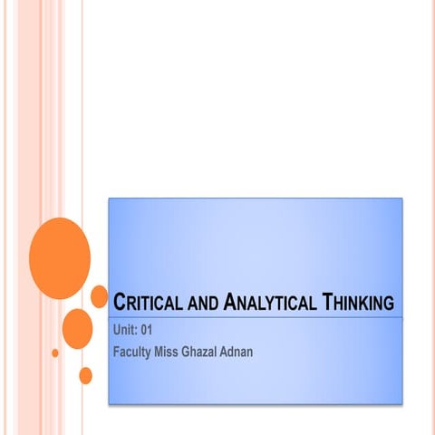 Critical and Analytical Thinking.pptx