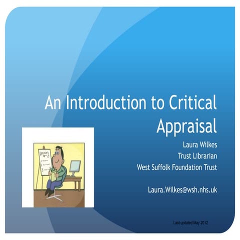 Critical appraisal 2012 updated