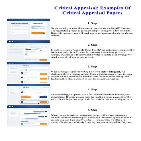 Critical Appraisal Examples Of Critical Appraisal Papers
