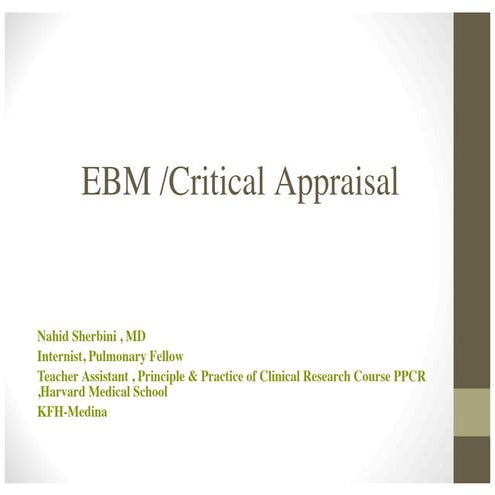 Critical apprasial 2