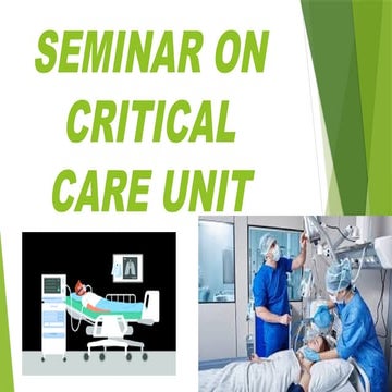 Critical care unit: The CCU is designed for patients experiencing severe illn...