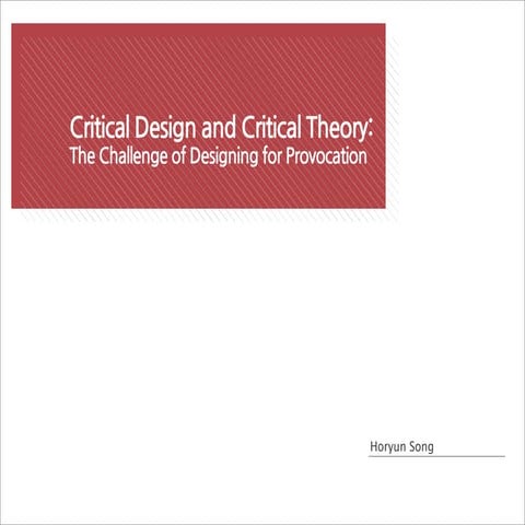 Critical Design 5x5 | PPTX
