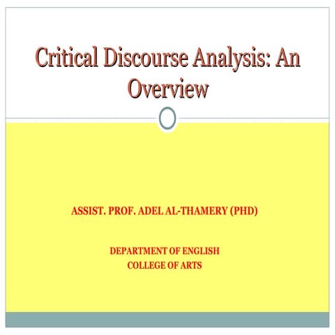 Critical_Discourse_Analysis.ppt in Applied Linguistics