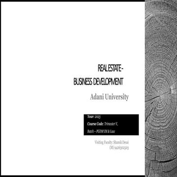 Critical factors & challenges in Real Estate Development in Urban India.pdf