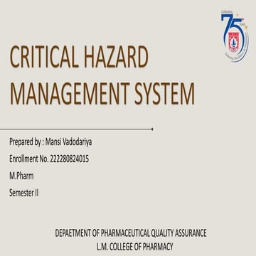 Critical Hazard Management System & Explosions.pptx