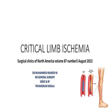 Critical  limb ischemia. povd . dr mnr