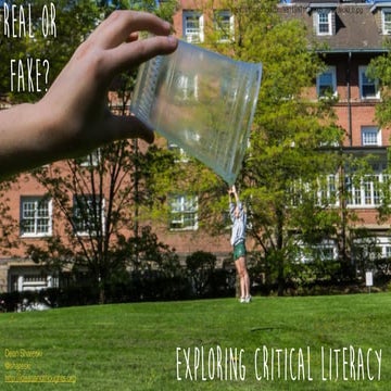 That's So Fake: Exploring Critical Literacy