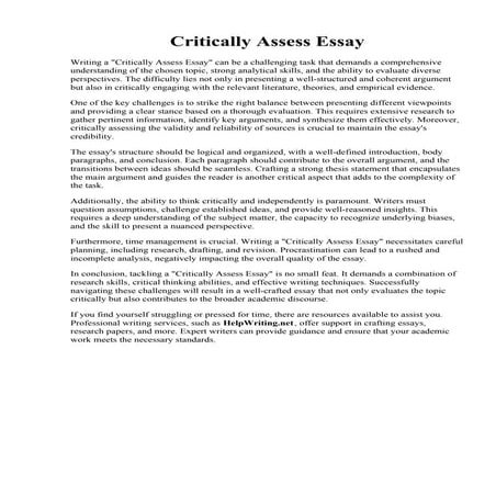 Critically Assess Essay.pdf