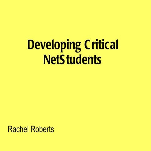 Critical net students