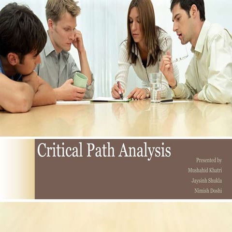 Critical path analysis11