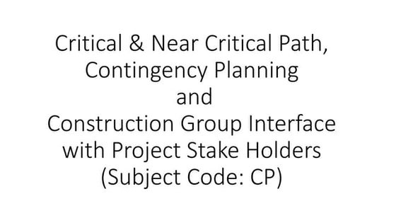 6.5 The Forward and Backward Pass (Critical Path) | PPT