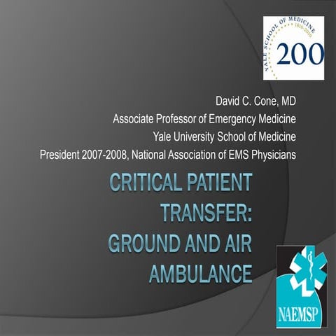 Critical patient transfer cone - bangkok | PDF