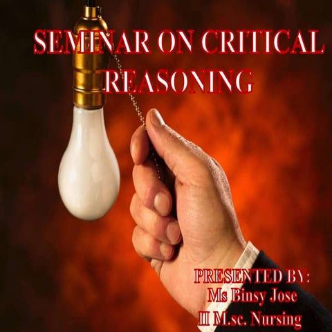 Critical reasoning | PPTX