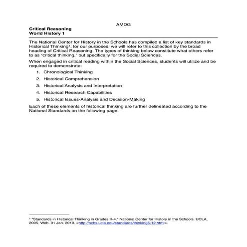 Critical Reasoning Assessment