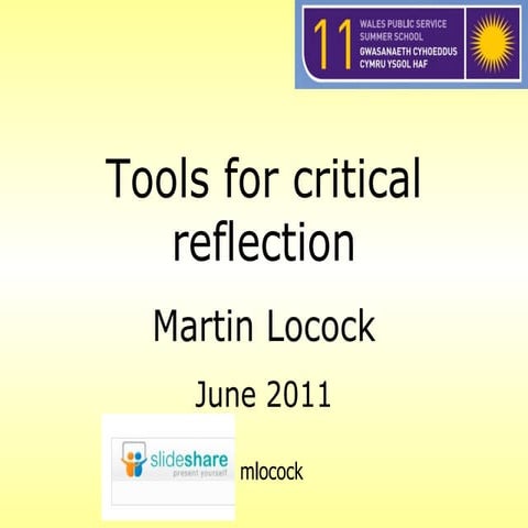 Tools for critical reflection