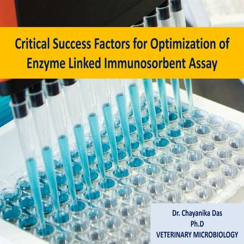 Critical Success Factors for Optimization of Enzyme Linked Immunosorbent Assa...