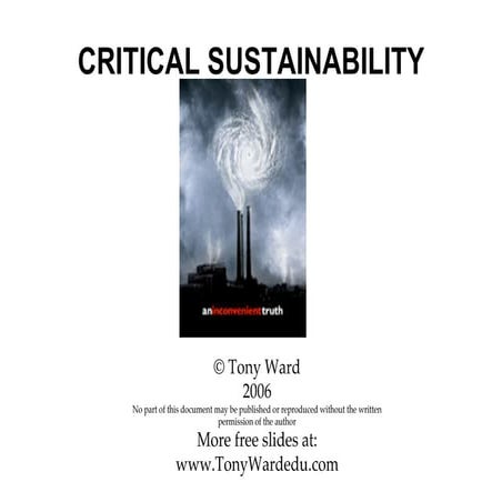 Critical Sustainability