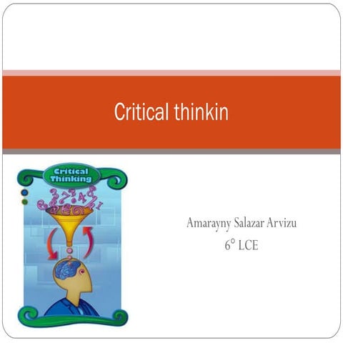 Critical thinkin