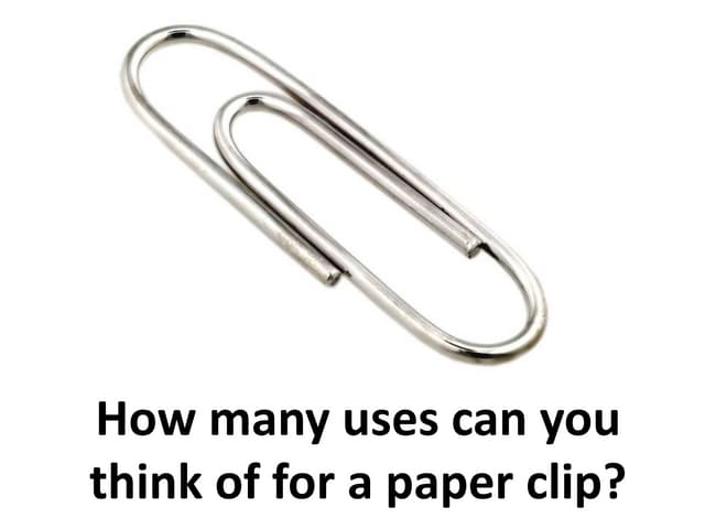 Critical Thinking in Psychology - paperclips and toasters 