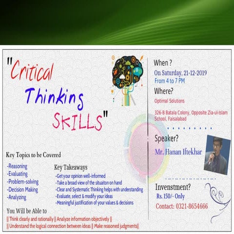 Critical thinking in The Age of Information | PDF