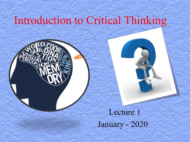 Critical thinking