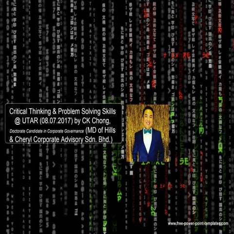 How do you activate your critical thinking and problem solving skills