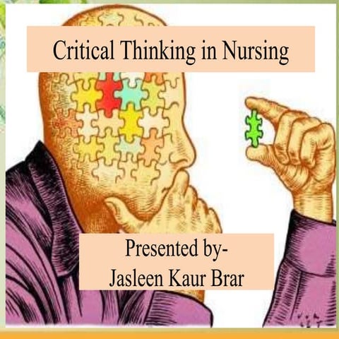 Critical thinking in nursing
