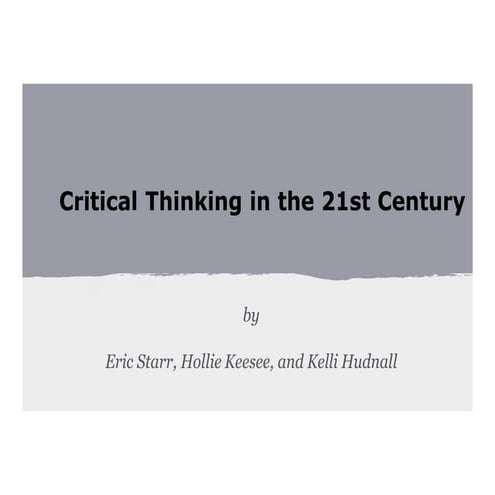 Critical thinking pillar wiki